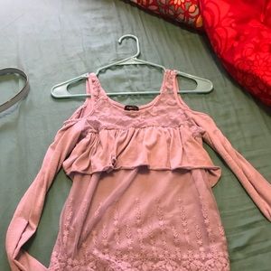 rue 21 open shoulder shirt